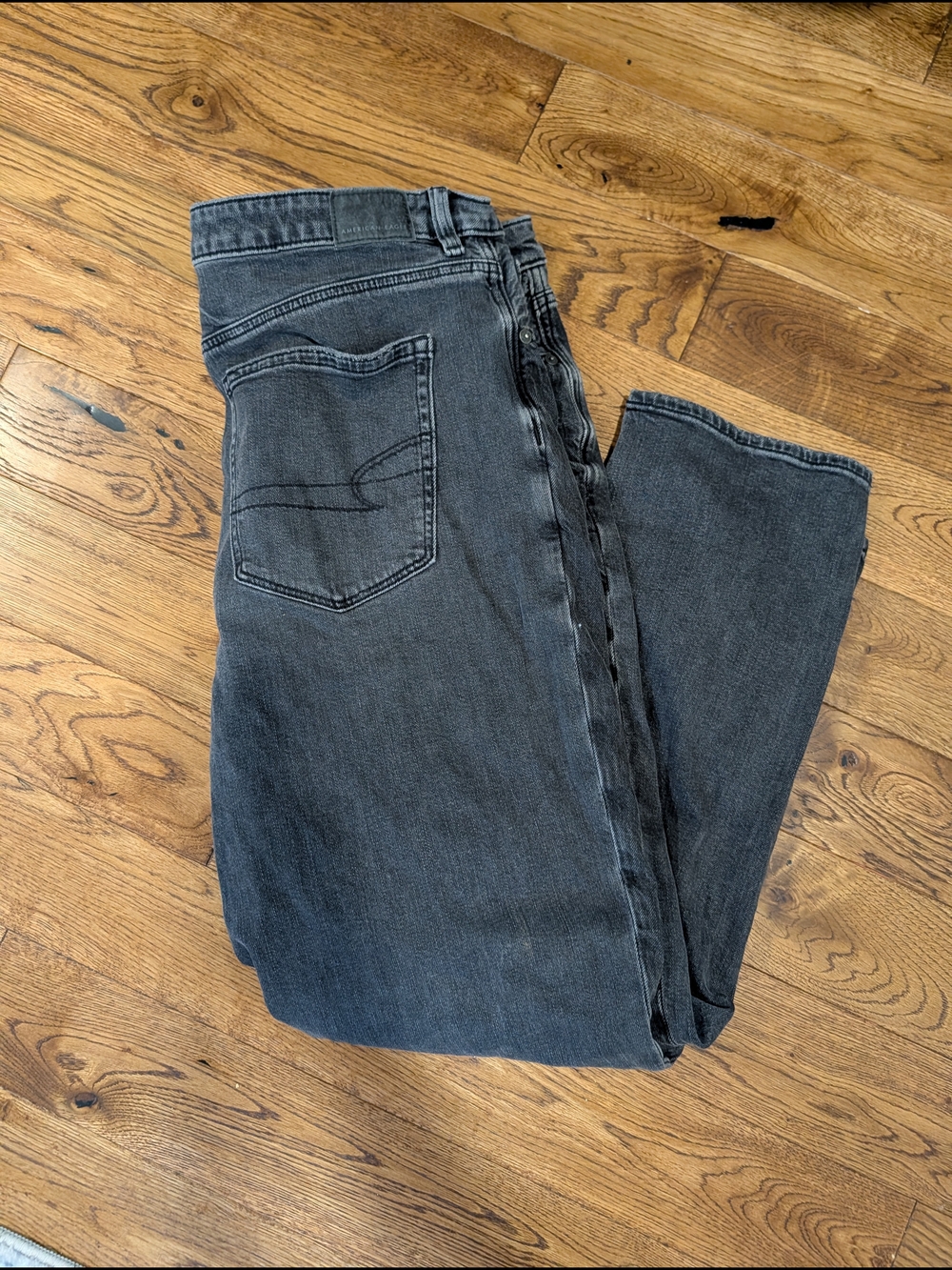 American Eagle Outfitters Charcoal Straight Leg Jeans